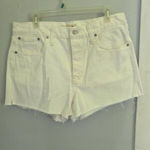 Madewell White Denim Women Shorts
